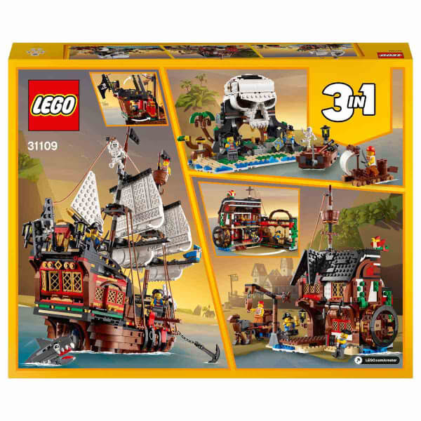 LEGO Creator 3’ü 1 Arada Korsan Gemisi 31109 Oyuncak Model Yapım Seti (1260 Parça)Creator Korsan Gemisi 31109
