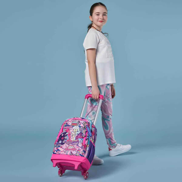 Coral High Graffiti Işıklı Tekerlekli Çekçekli Okul Çantası 23960