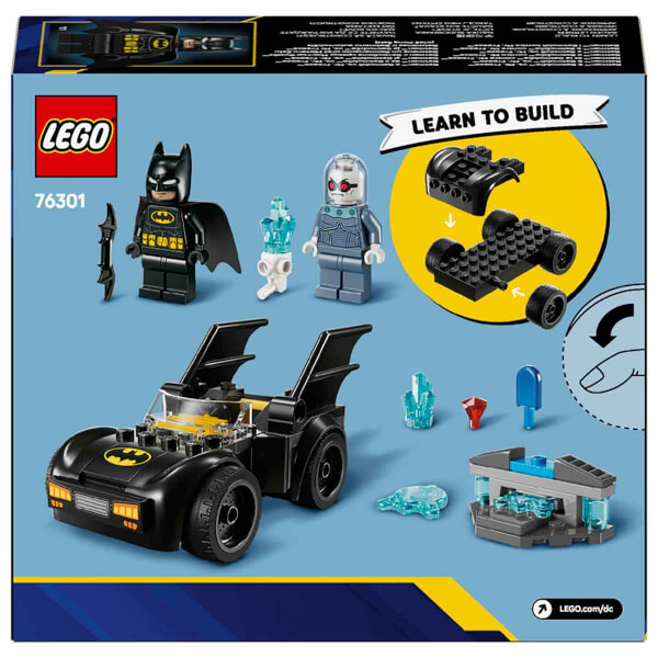 LEGO DC Batman: Batman ve Batmobile, Mr. Freeze’e Karşı 76301 - 4 Yaş ve Üzeri Süper Kahraman Seven Çocuklar için Yaratıcı Oyuncak Yapım Seti (63 Parça)