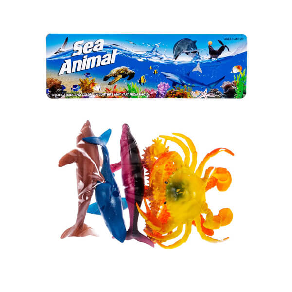 Deniz Hayvanları 6'lı Poşetli Oyun Seti 
