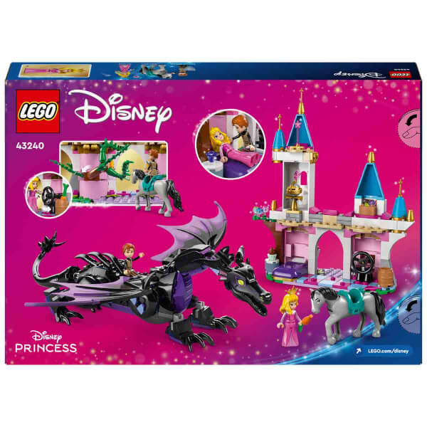 LEGO Disney Princess Malefiz’in Ejderha Formu 43240 – 7 Yaş ve Üzeri Uyuyan Güzel Hayranları için Yaratıcı Oyuncak Yapım Seti (583 Parça)