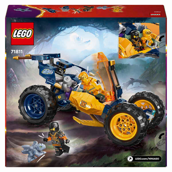 LEGO NINJAGO Arin’in Ninja Arazi Buggy Arabası 71811 - 7 Yaş ve Üzeri Çocuklar için 3 Ninja Minifigürü İçeren Yaratıcı Oyuncak Yapım Seti (267 Parça)NINJAGO Arinin Ninja Arazi Buggy Arabası 71811 