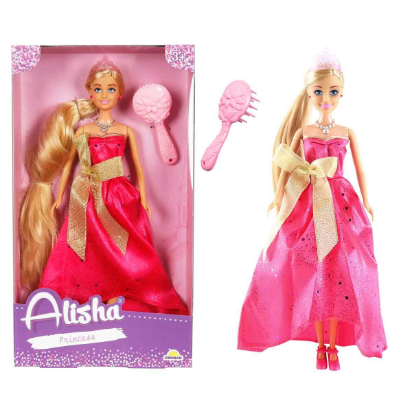 Alisha Uzun Saçlı Prenses - Pembe Elbise