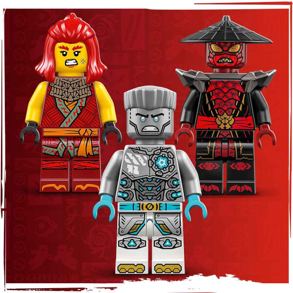 LEGO NINJAGO Zane’in Savaş Zırhı Mech’i 71827 - 6 Yaş ve Üzeri Çocuklar için 3 Minifigürlü Yaratıcı Oyuncak Yapım Seti (92 Parça)