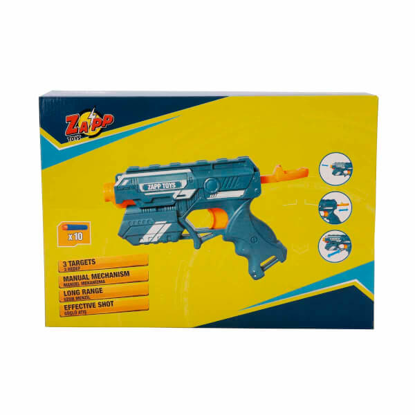 Zapp Toys Sniper-2 Hedefli 10 Mermili Sünger Dart Atan Silah 24 cm