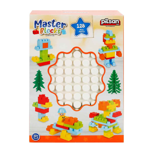 Master Bloks Kapaklı Kutu 128 Parça