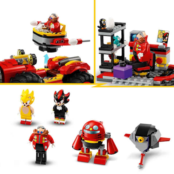 LEGO Sonic the Hedgehog Super Sonic, Egg Drillster’a Karşı 76999 – 8 Yaş ve Üzeri Çocuklar İçin Shadow ve Dr. Eggman Karakterleri İçeren Yaratıcı Oyuncak Yapım Seti (590 Parça)