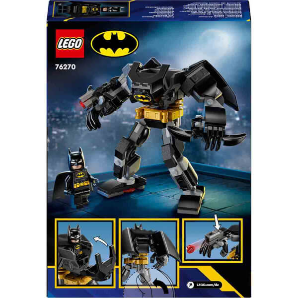 LEGO DC Batman: Batman Robot Zırhı 76270 – 6 Yaş ve Üzeri Süper Kahraman Sevenler İçin Batman Minifigürü İçeren Aksiyon Figürü Yapım Seti (140 Parça)