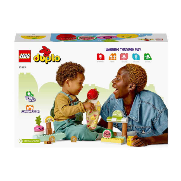  LEGO DUPLO İlk Organik Manav 10983 - 18 Ay ve Üzeri Küçük Çocuklar için Eğitici Oyuncak Yapım Seti (40 Parça)