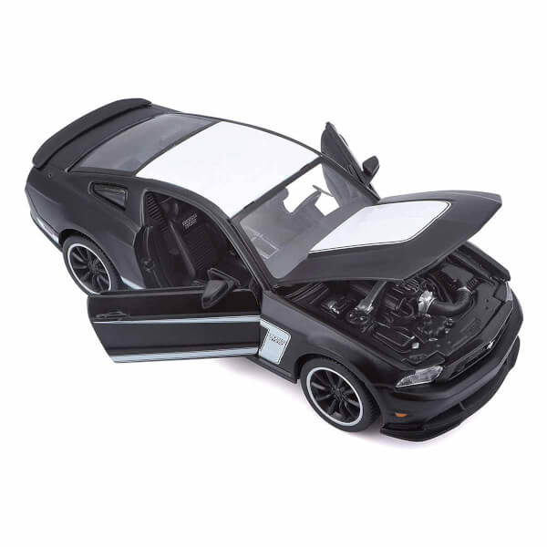 1:24 Ford Mustang Boss 302 Matte Black Model Araba