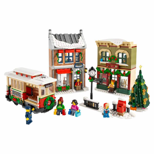 LEGO Yılbaşı Caddesi 10308 - Kış Köyü Koleksiyonundan bir Yılbaşı Alışveriş Caddesini İçeren Sergileme Modeli Yapım Seti (1514 Parça)