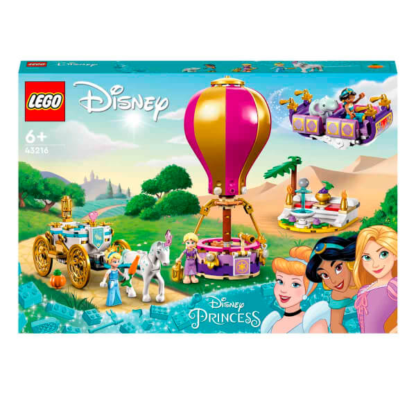 LEGO® | Disney Prensesin Büyülü Yolculuğu 43216 - 6 Yaş ve Üzeri Çocuk Çocuklar İçin Rapunzel, Yasemin ve Sindirella Minifigürü İçeren Eğlenceli Oyunlar Sunan Yaratıcı Oyuncak Yapım Seti (320 Parça)