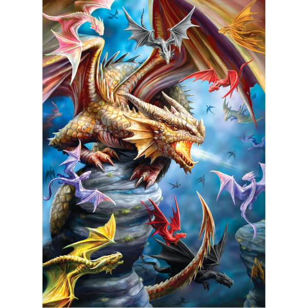 1000 Parça Puzzle : Dragon Clan - Anne Stokes