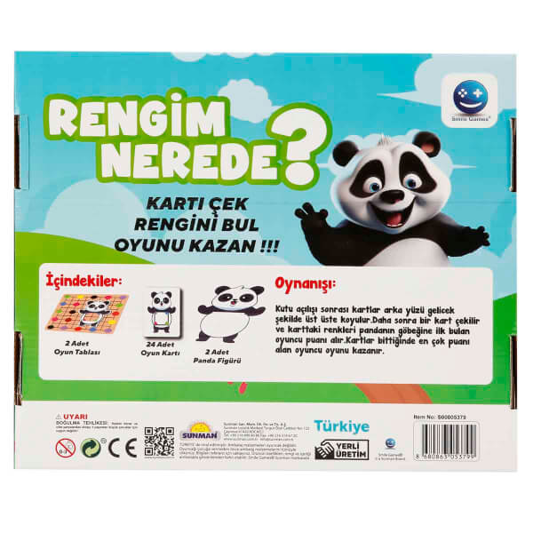 Smile Games Rengim Nerede Kutu Oyunu