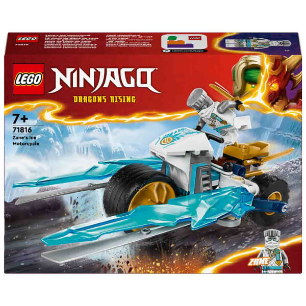 LEGO NINJAGO Zane’in Buz Motosikleti 71816 – 7 Yaş ve Üzeri İçin Zane Minifigürü İçeren Yaratıcı Oyuncak Yapım Seti (84 Parça)