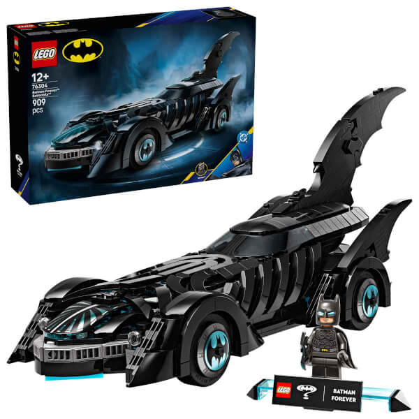 LEGO DC Batman: Batman Forever Batmobile 76304 - 12 Yaş ve Üzeri için Dekoratif Oyuncak Yapım Seti (909 Parça)