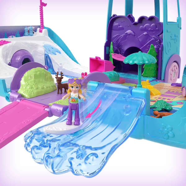 Polly Pocket Dönüşebilen Evcil Hayvan Karavanı Oyun Seti JCC22