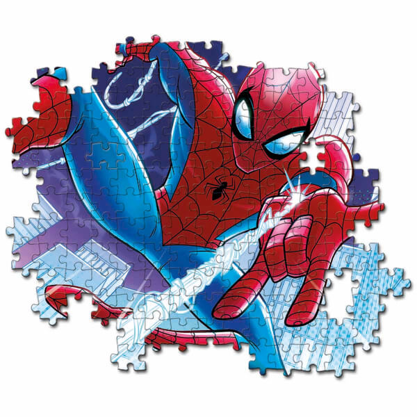 104 Parça Karanlıkta Parlayan Puzzle: Marvel Spiderman Supercolor