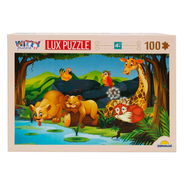 100 Parça Puzzle: Orman Hayvanları