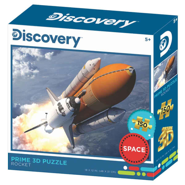 Prime 3D 150 Parça 3D Puzzle: Discovery Roket