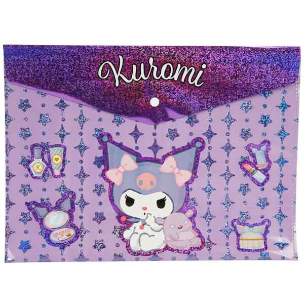 Kuromi Çıtçıtlı Dosya 590158 - Mor-Siyah Çizgili | Toyzz Shop