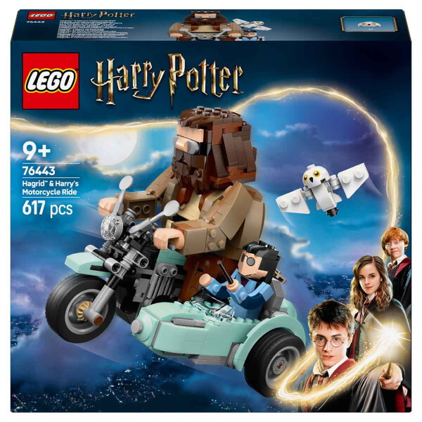 LEGO Harry Potter Hagrid ve Harry’nin Motosiklet Yolculuğu 76443 - 9 Yaş ve Üzeri Çocuklar ve Yetişkinler için Koleksiyonluk Yaratıcı Oyuncak Yapım Seti (617 Parça)