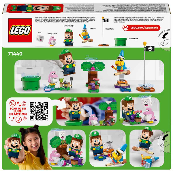 LEGO Super Mario İnteraktif LEGO Luigi ile Maceralar 71440 - 6 Yaş ve Üzeri Çocuklar İçin Koleksiyonluk Yaratıcı Nintendo Oyuncak Yapım Seti (210 Parça)