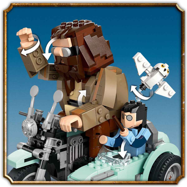 LEGO Harry Potter Hagrid ve Harry’nin Motosiklet Yolculuğu 76443 - 9 Yaş ve Üzeri Çocuklar ve Yetişkinler için Koleksiyonluk Yaratıcı Oyuncak Yapım Seti (617 Parça)