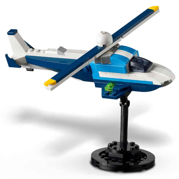 LEGO Creator 3’ü 1 Arada Uçak: Yarış Uçağı 31160 - 7 Yaş ve Üzeri Çocuklar için Jet veya Helikoptere Dönüşebilen Yaratıcı Oyuncak Yapım Seti (178 Parça)