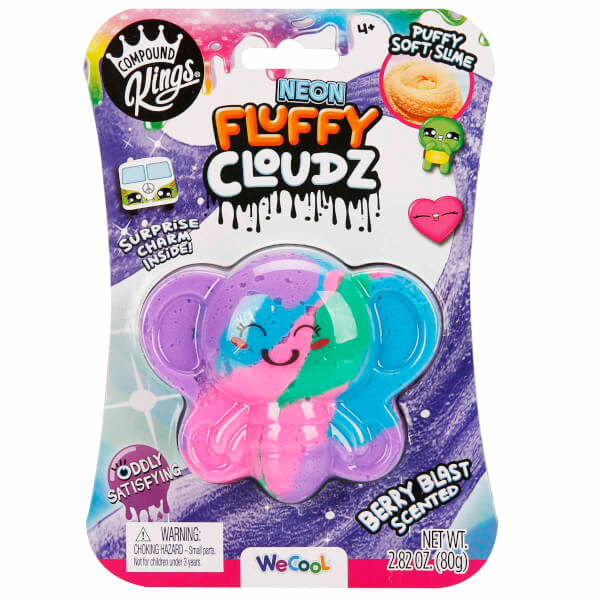 Compound Kings Neon Fluffy Cloudz Butterfly Slime