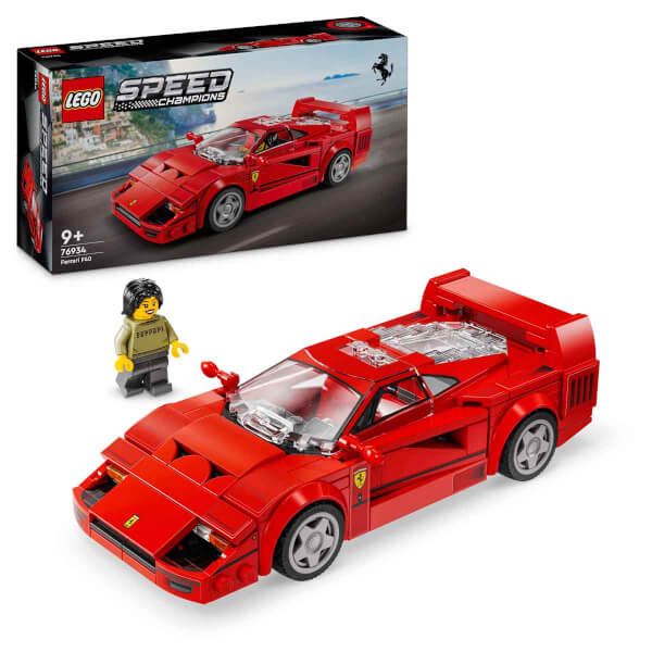 LEGO Speed Champions Ferrari F40 Süper Araba 76934 – 9 Yaş Ve Üzeri Çocuklar İçin İnşa Edilebilen Oyuncak Araç Modeli Yapım Seti (318 Parça)