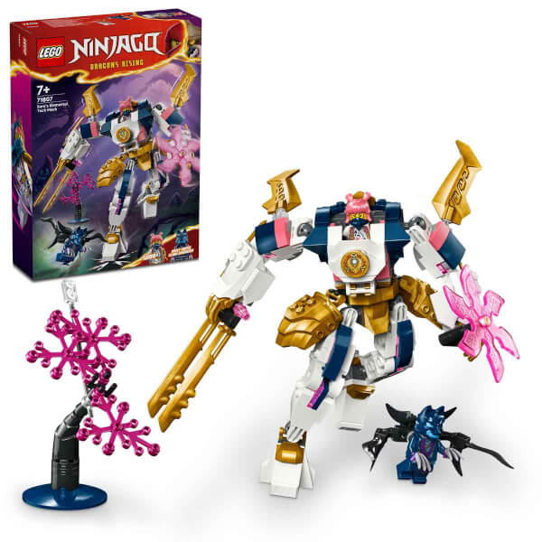 LEGO® NINJAGO® Sora'nın Teknoloji Elementi Robotu 71807 - 7 Yaş ve Üzeri Çocuklar için Aksiyon Figürü İçeren Yaratıcı Oyuncak Yapım Seti (209 Parça)