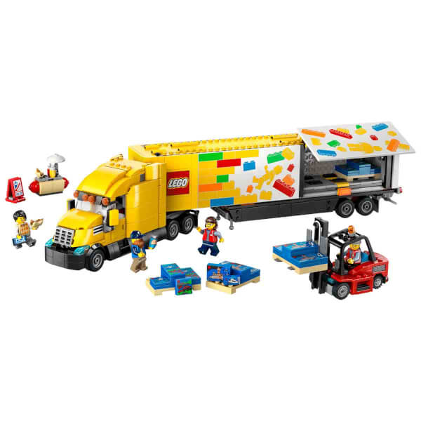 LEGO City Sarı Dağıtım Kamyonu 60440 - 8 Yaş ve Üzeri Çocuklar için Yaratıcı Oyuncak Yapım Seti (1061 Parça)