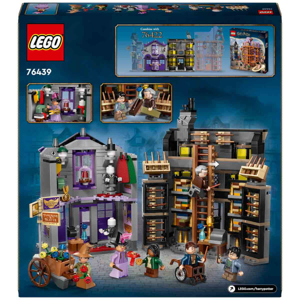 LEGO Harry Potter Ollivanders ve Madam Malkin'in Cübbe Dükkanı 76439 - 8 Yaş ve Üzeri Çocuklar için Diagon Yolu Oyuncak Mağazası Modeli Yapım Seti (744 Parça)