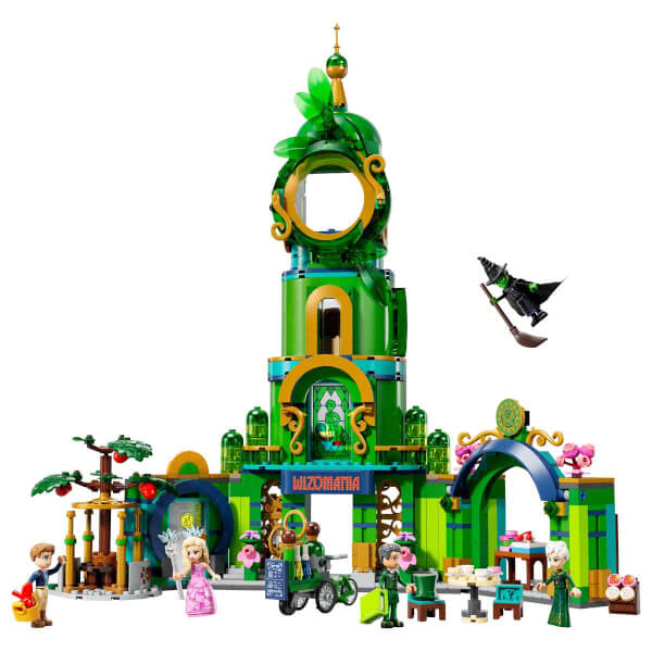 LEGO Wicked Emerald City’ye Hoş Geldiniz 75684 - 9 Yaş ve Üzeri Çocuklar için Kule Modeli, Glinda ve Elphaba Mini Bebekleri İçeren Yaratıcı Oyuncak Yapım Seti (945 Parça)