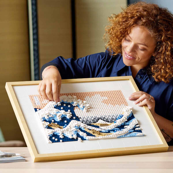 LEGO® Art Hokusai – Büyük Dalga 31208 - Sanatseverler ve Yetişkinler için Japon Tablo Yapım Seti (1810 Parça)
