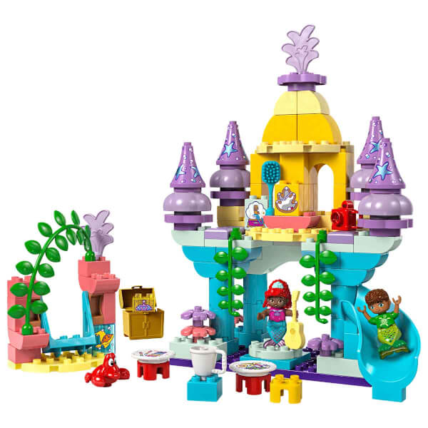 LEGO DUPLO Disney Ariel’in Sihirli Su Altı Sarayı 10435 - 2 Yaş ve Üzeri Küçük Deniz Kızı Seven Çocuklar İçin Eğitici Oyuncak Yapım Seti (116 Parça)