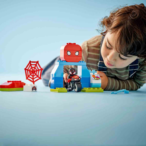 LEGO DUPLO Marvel Spin’in Motosiklet Macerası 10424 -2 Yaş ve Üzeri Çocuklar İçin Örümcek Adam Figürü İçeren Eğitici Oyuncak Yapım Seti (24 Parça)