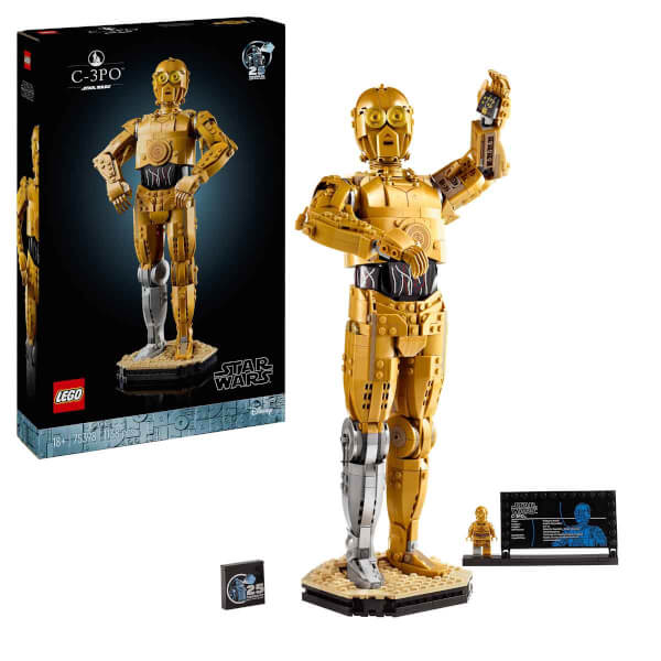 LEGO Star Wars C-3PO 75398 - Yetişkinler için İnşa Edilebilen Koleksiyonluk ve Nostaljik Droid Figürü Yapım Seti (1138 Parça)