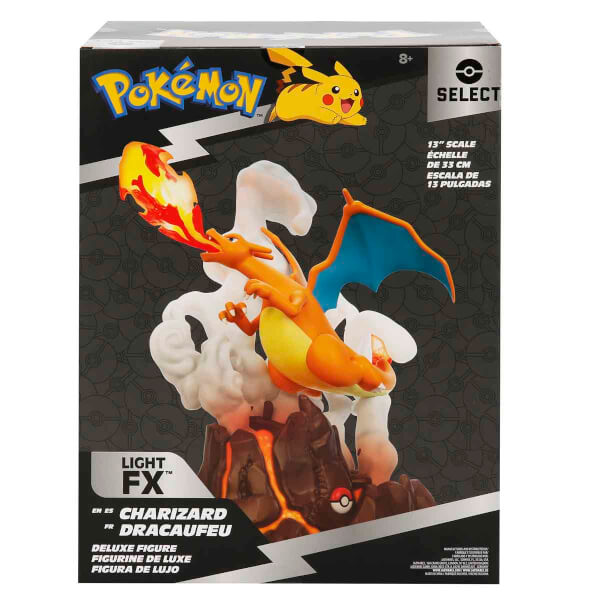 Işıklı Pokemon Select Lüks Koleksiyon Seri Heykel Figür Charizard 