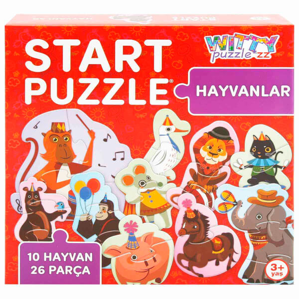 26 Parça Puzzle: Hayvanlar