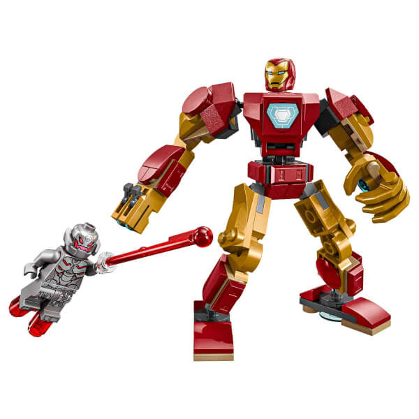 LEGO Marvel Iron Man Robotu, Ultron’a Karşı 76307 - 6 Yaş ve Üzeri Süper Kahraman Sevenler için Yaratıcı Oyuncak Yapım Seti (101 Parça)