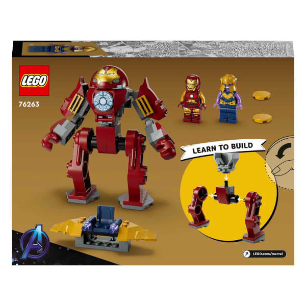  LEGO Marvel Iron Man Hulkbuster Thanos’a Karşı 76263 - 4 Yaş ve Üzeri Çocuklar için Süper Kahraman Savaşı İçeren Yaratıcı Oyuncak Yapım Seti (66 Parça)