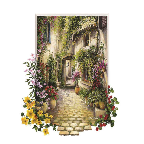 500 Parça Puzzle : Çiçekli Ara Sokak