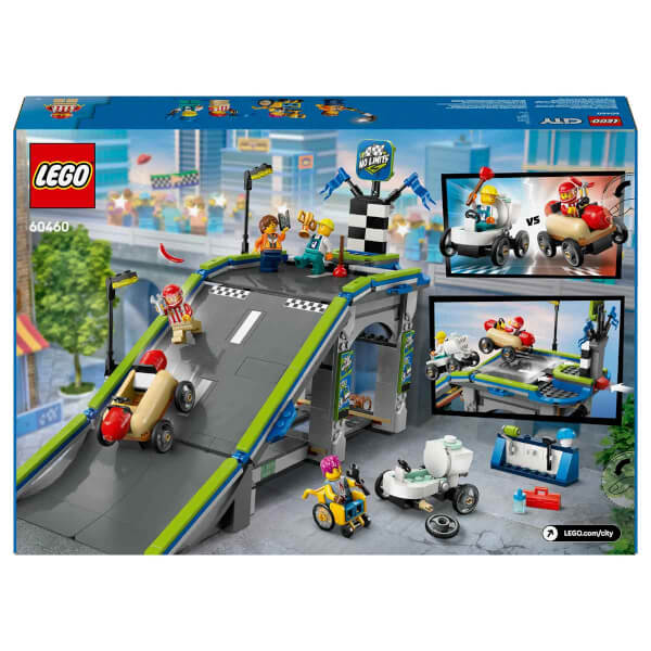 LEGO City Senin Kuralların: Yarış Arabası Rampa Parçası 60460 - 6 Yaş ve Üzeri Çocuklar için Sürücü Minifigürü İçeren Yaratıcı Oyuncak Yapım Seti (436 Parça)