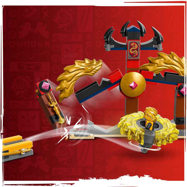 LEGO NINJAGO Ejderha Spinjitzu Savaş Paketi 71826 - 6 Yaş ve Üzeri Çocuklar için 2 Ninja Minifigürü İçeren Yaratıcı Oyuncak Yapım Seti (186 Parça)