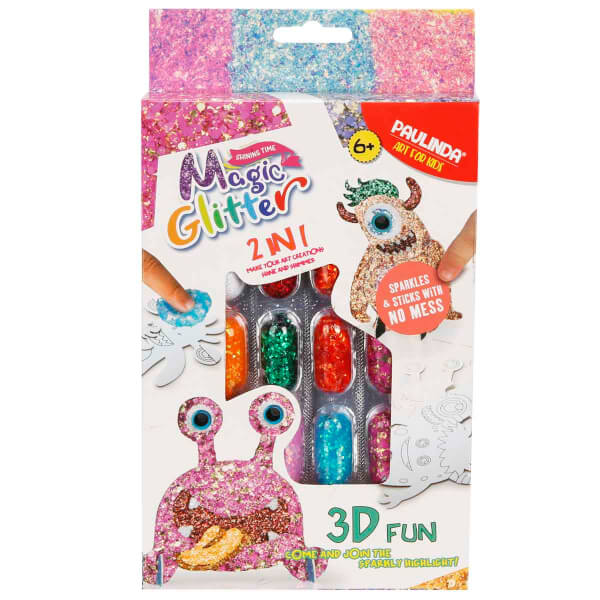 2in1 Magic Glitter 3D Simli Tasarım Seti