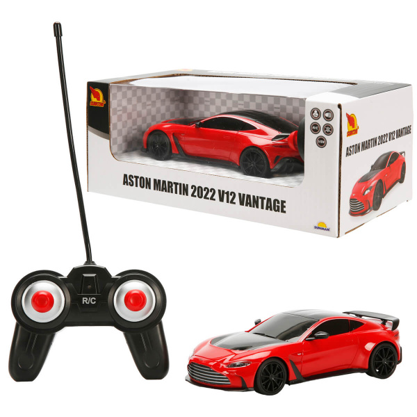 1:24 Suncon Aston Martin Işıklı Uzaktan Kumandalı Araba - Kırmızı