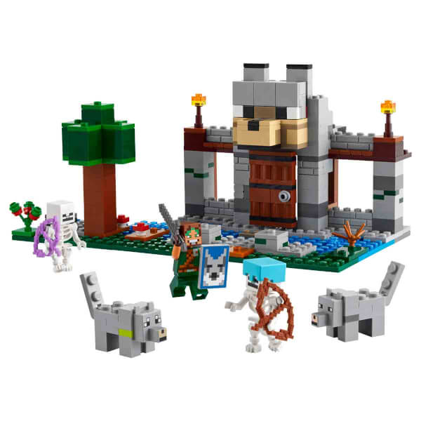 LEGO Minecraft Kurt Kalesi 21261 - 8 Yaş ve Üzeri Macera Oyunları Seven Çocuklar İçin İskelet Kaşif İçeren Yaratıcı Oyuncak Yapım Seti (312 Parça)