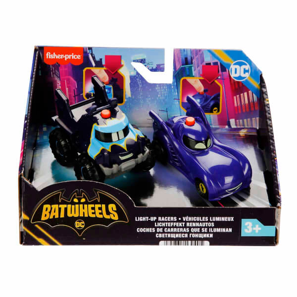 Fisher Price Batwheels Işıklı Yarışçılar Bam & Buff 2’li Paket HML25